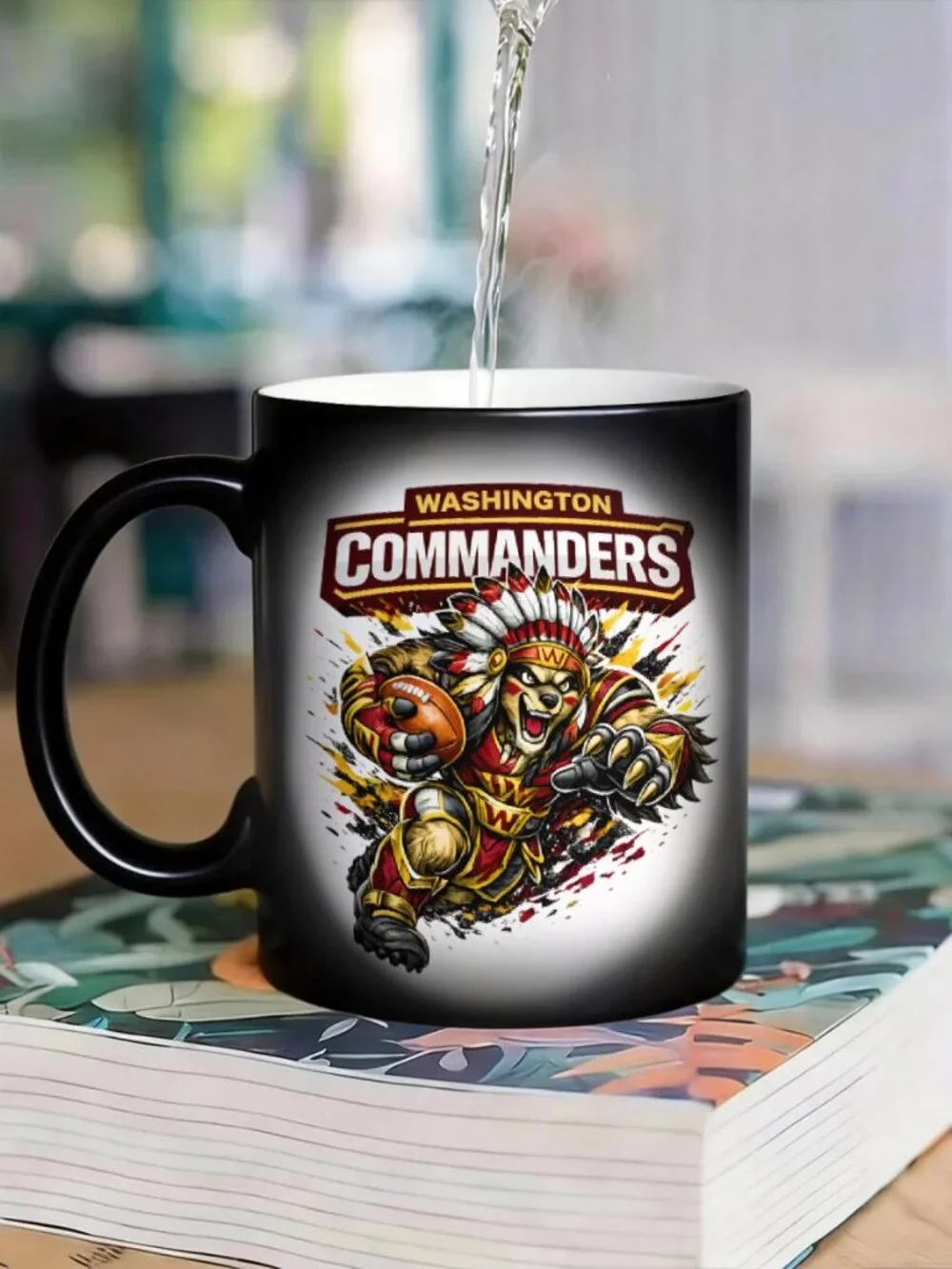 Washington Commanders Matte Heat Changing Mug NFL Fan Cup 11oz